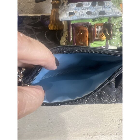 Designer COACH Black Leather All Purpose Wristlet Bag Preloved - Picture 4 of 8